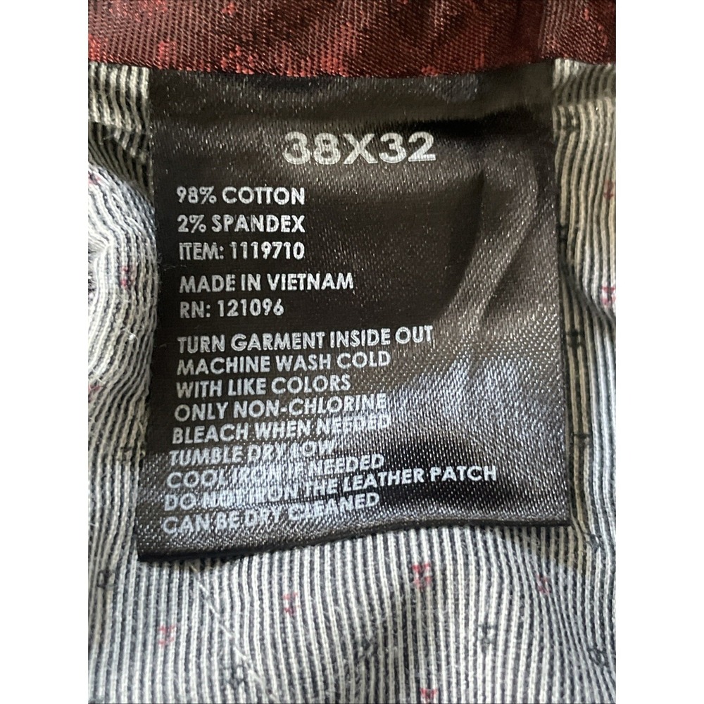 English Laundry Mens 38x32 Pants Charcoal Grey Straight Leg Stretch Cotton Prep - Picture 3 of 16